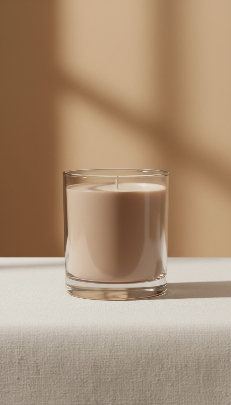 Stone Brown Sanctuary soy candle gold detail