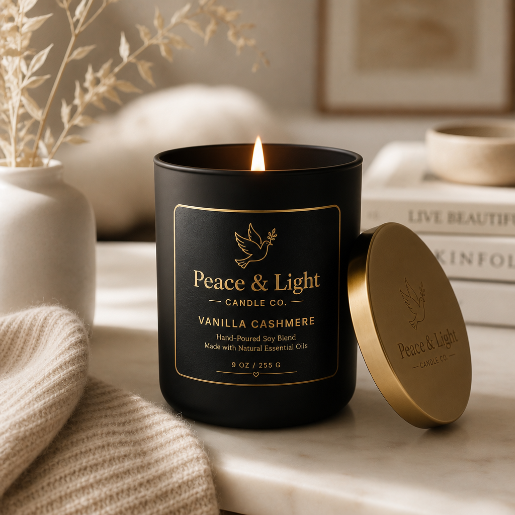 Vanilla Cashmere- Noir Luxe Candle