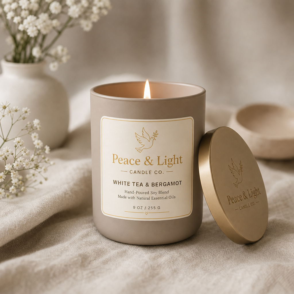 White Tea & Bergamot- Pure Serenity Candle