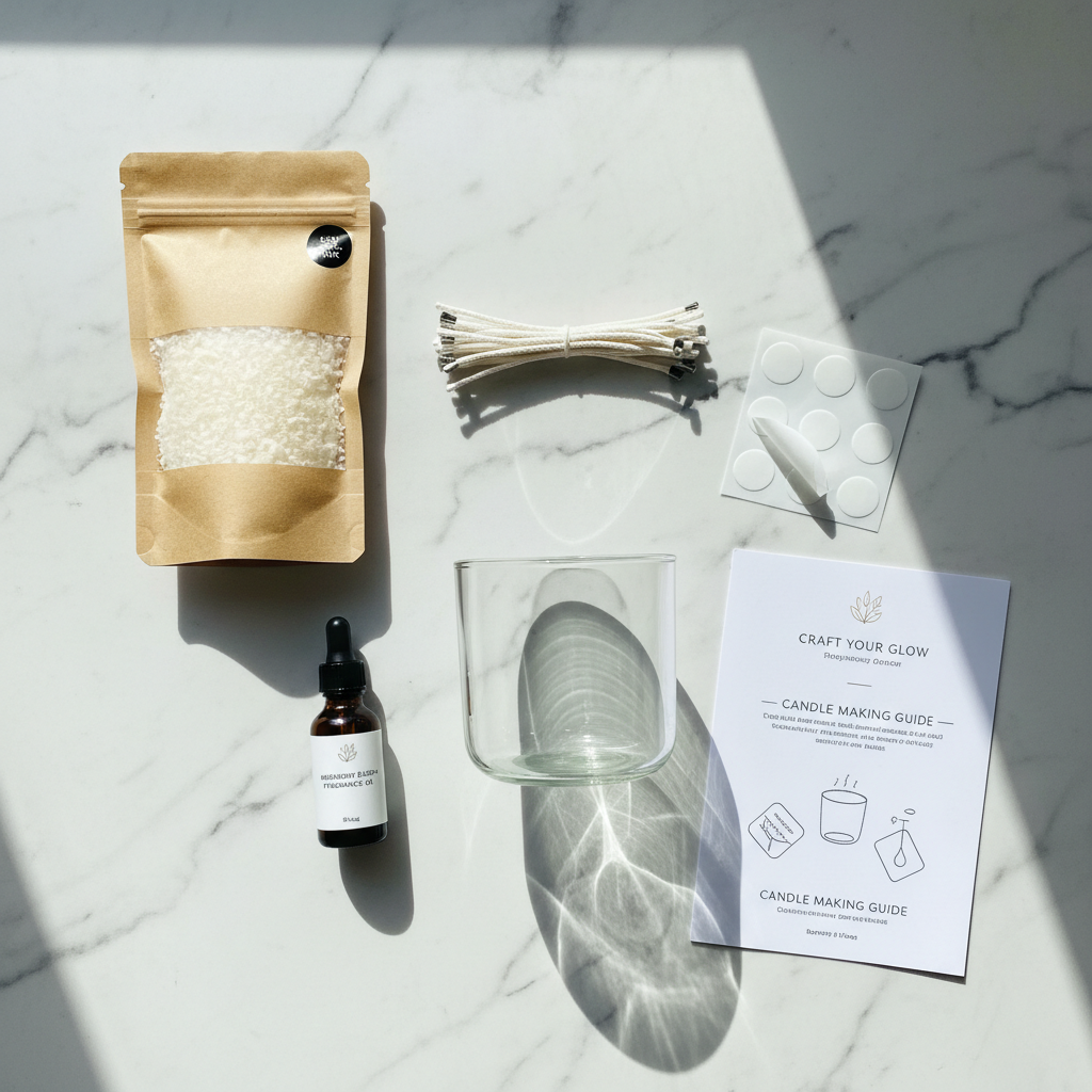 Candle Making Starter Kit Flatlay