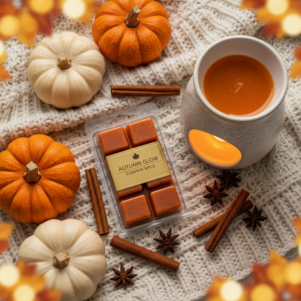 Pumpkin Spice Wax Melt Lifestyle