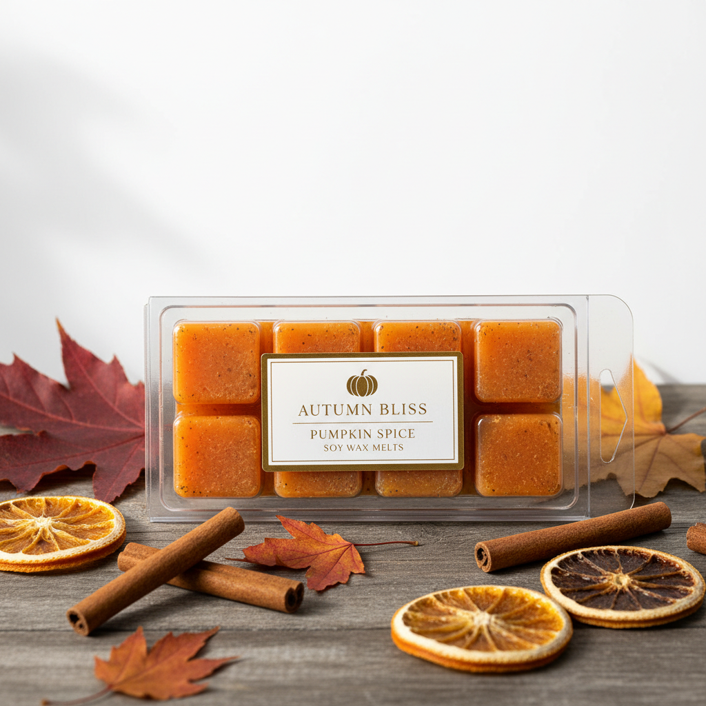 Pumpkin Spice Wax Melt Product Shot