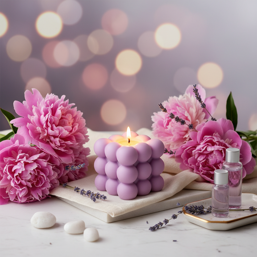 Scented Bubble Candle Lifestyle