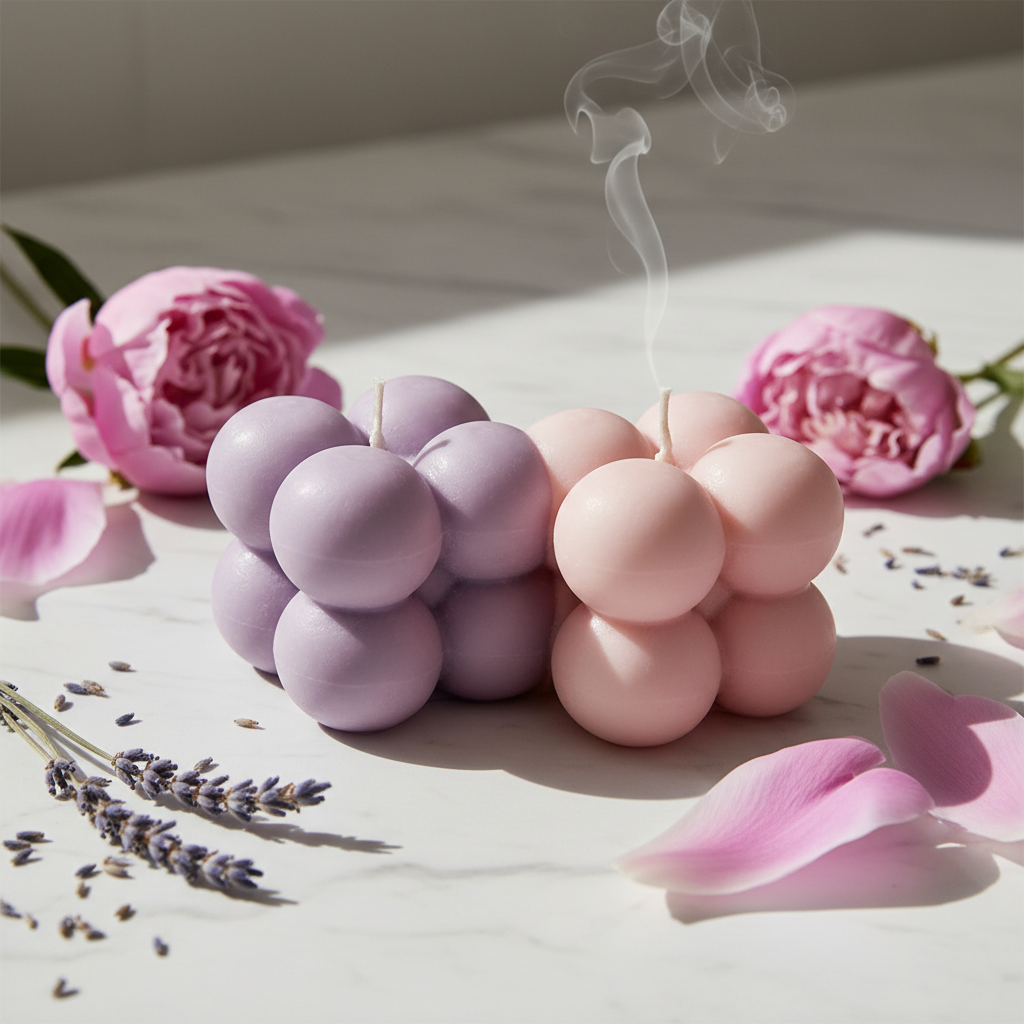 Scented Bubble Candle Product Shot