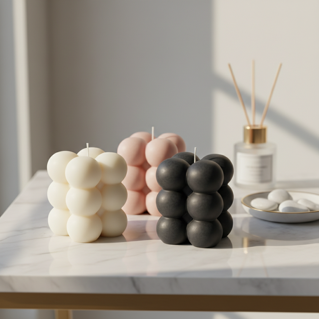 Unscented Bubble Candle Product Shot