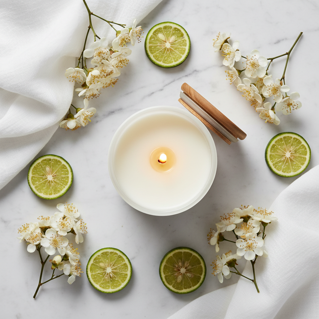 White Tea Flat-lay